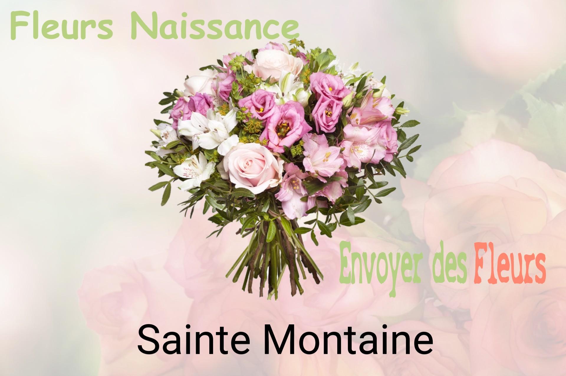 Bouquet de fleurs de naissance livré à Sainte-Montaine